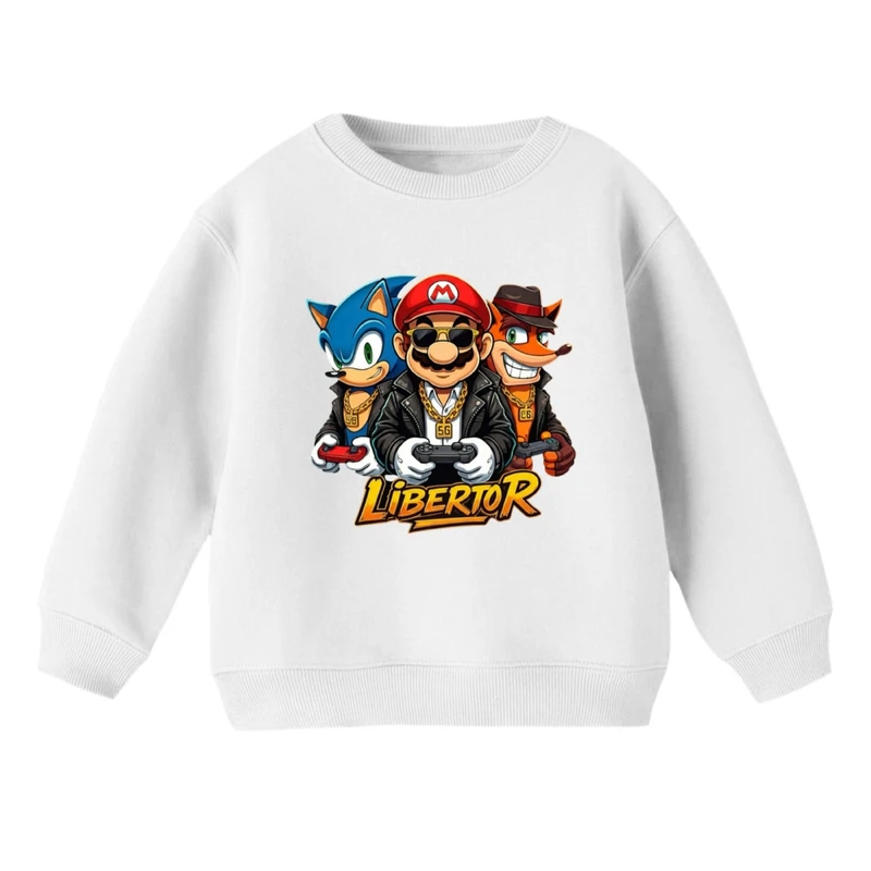 سویشرت بچگانه مدل ماریو و دوستان  