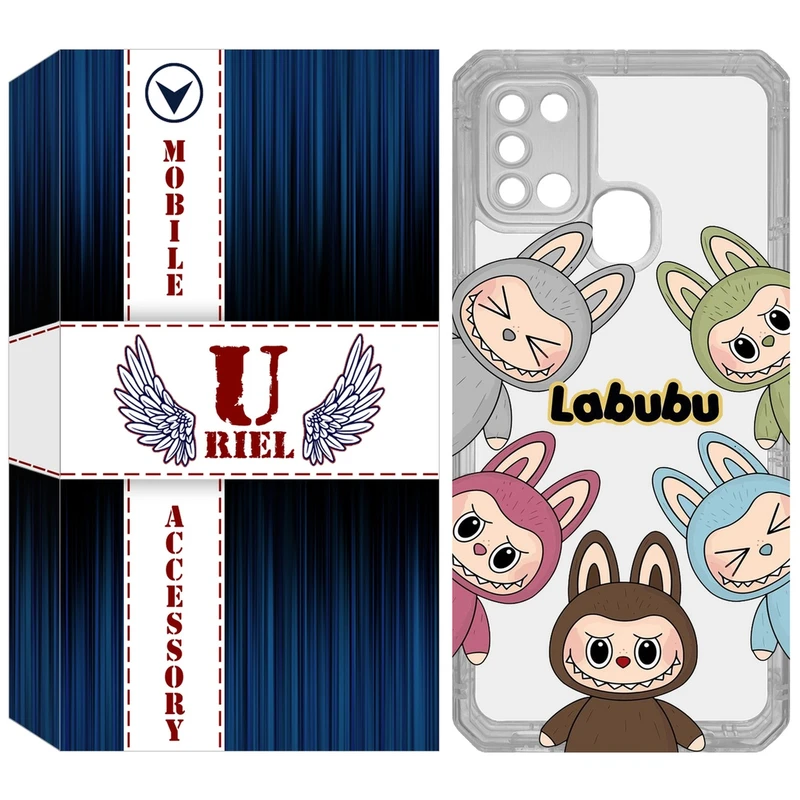 کاور یوریل مدل Clear کد 102 طرح لبوبو مناسب برای گوشی موبایل سامسونگ Galaxy A21S