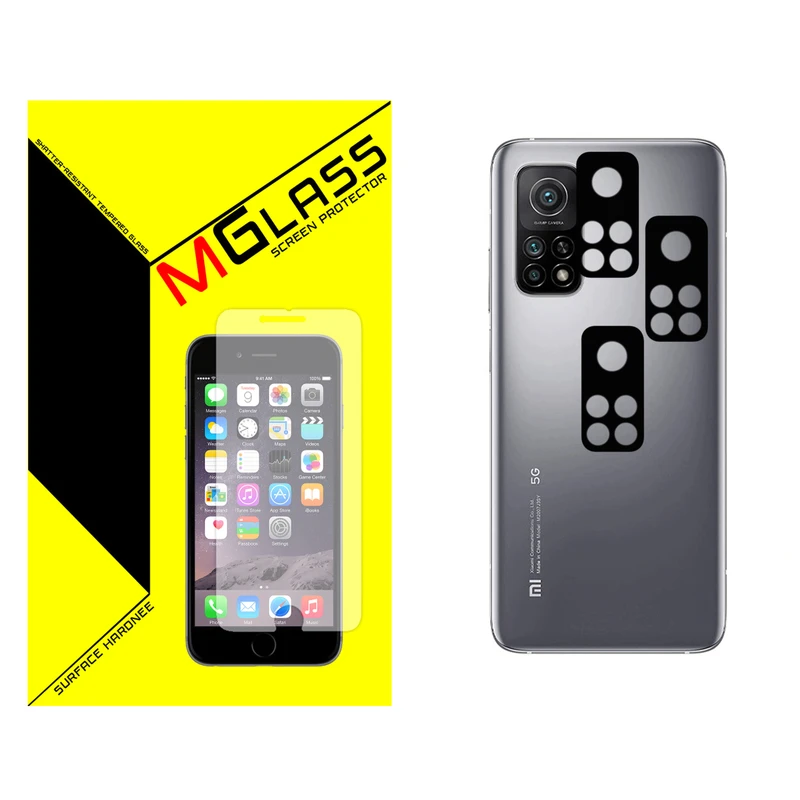 محافظ لنز دوربین ام گلس مدل MGL-03 مناسب برای گوشی موبایل شیائومی MI 10T بسته سه عددی
