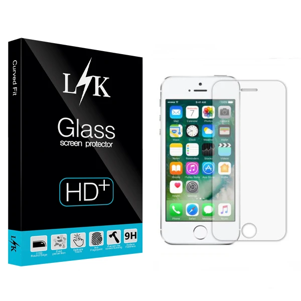 محافظ صفحه نمایش ال کی مدل +HD مناسب برای گوشی موبایل اپل iPhone 5s