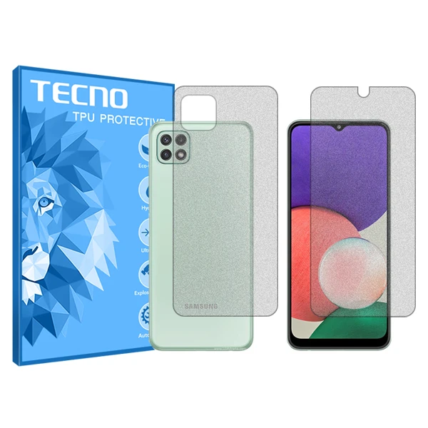 محافظ صفحه نمایش مات تکنو مدل HyMTT مناسب برای گوشی موبایل سامسونگ Galaxy A22 5G به همراه محافظ پشت گوشی 