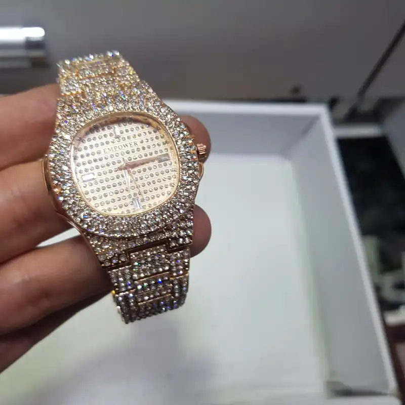 ساعت مچی عقربه ای امپاور مدل فول نگین کد 05