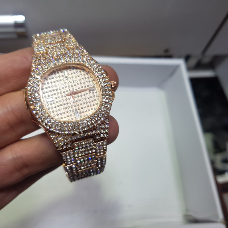 ساعت مچی عقربه ای امپاور مدل فول نگین کد 05