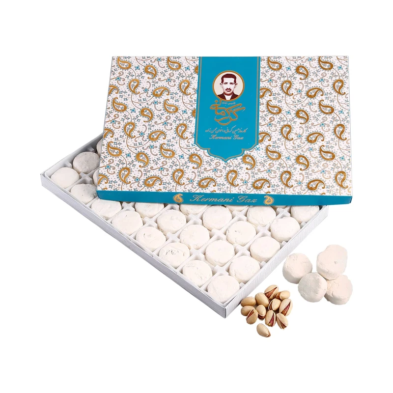 عکس شماره 2 : گز آردی 28 درصد پسته گز کرمانی-450 گرم