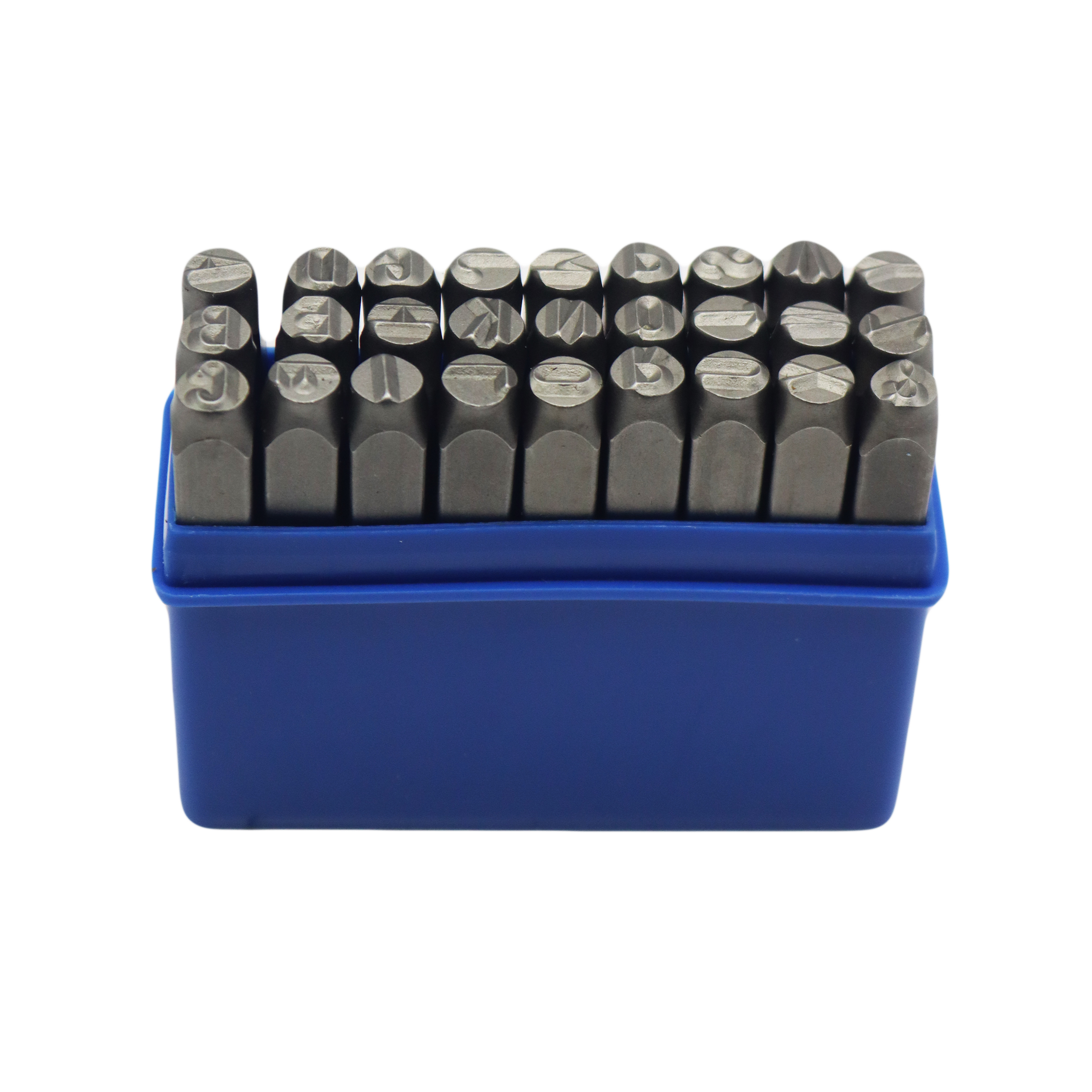 سنبه حروف تندیس مدل YP-8MM مجموعه 27 عددی