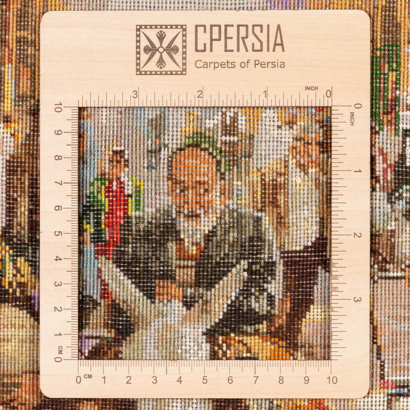 تابلو فرش دستباف سی پرشیا مدل بازار مسگرها کد 902815