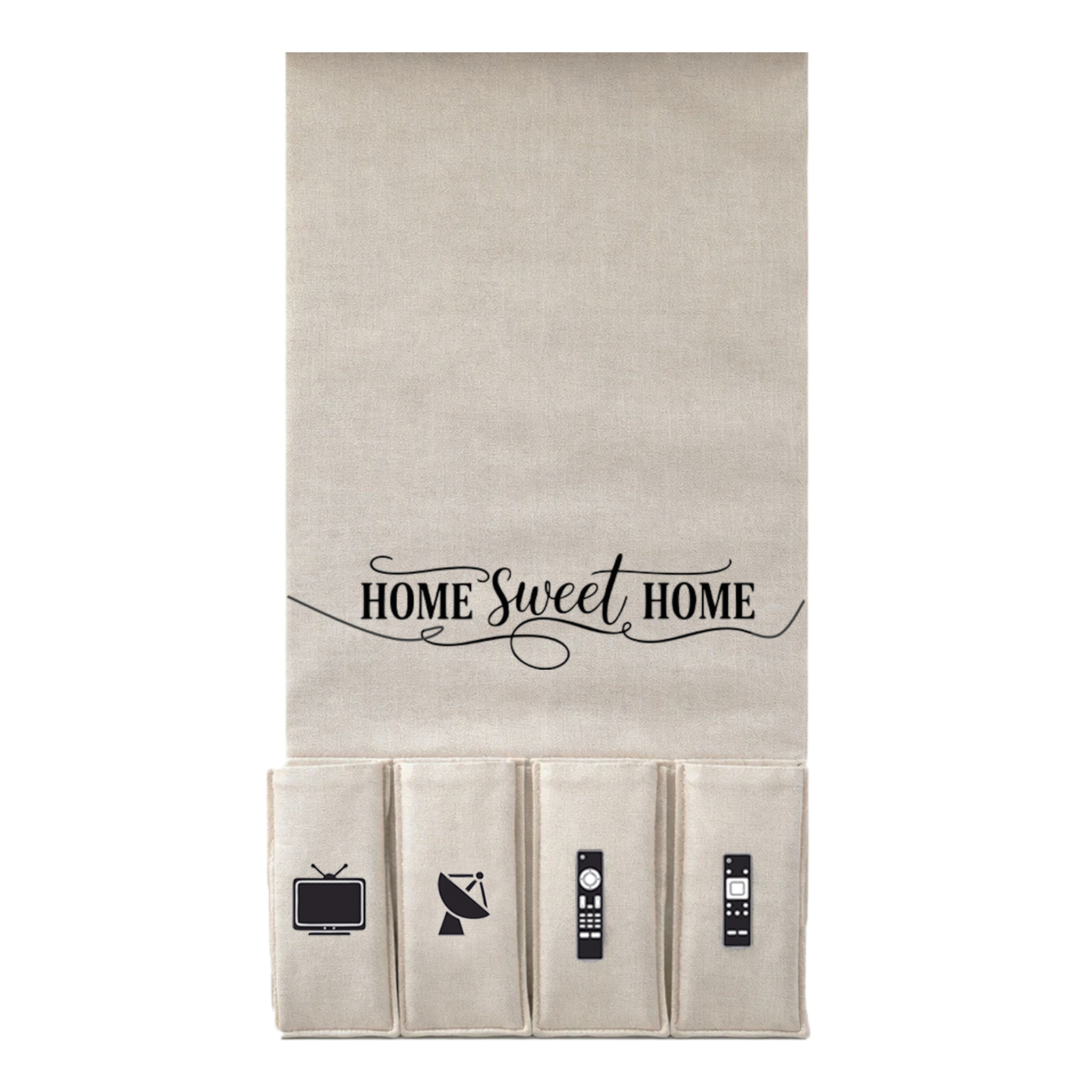 جای ریموت کنترل طرح لینن مدل HOME SWEET HOME کد R1
