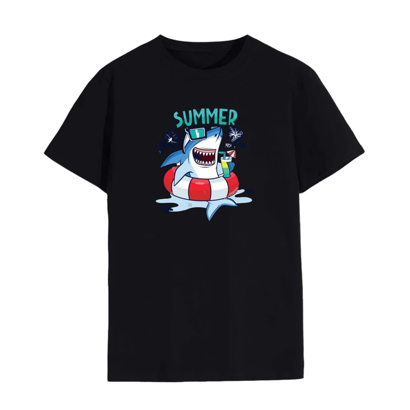 تی شرت لانگ آستین کوتاه زنانه مدل کوسه کد 1