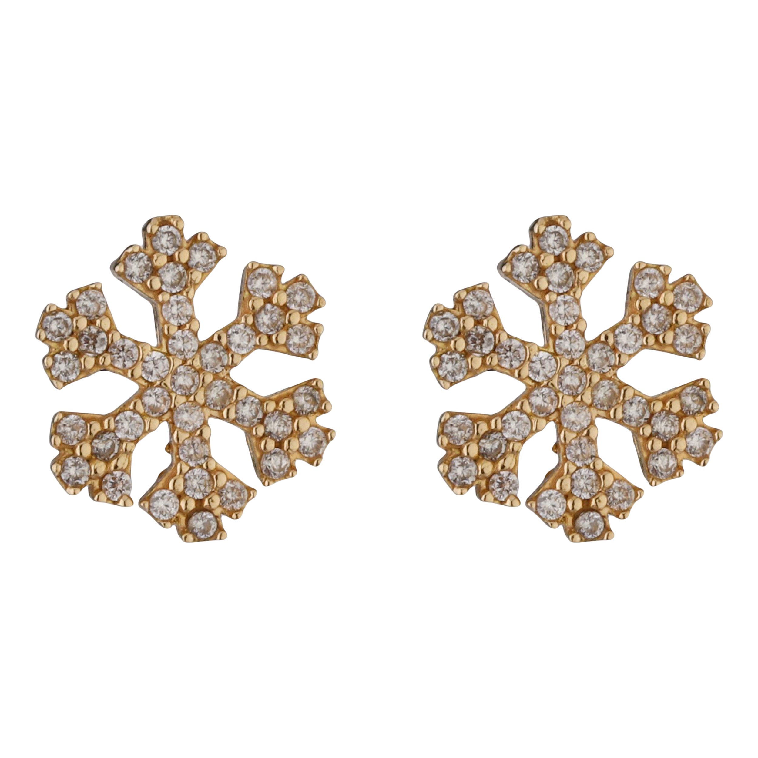 گوشواره طلا 18 عیار زنانه تاج مدل G501