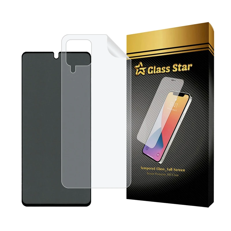 محافظ صفحه نمایش حریم شخصی گلس استار مدل FULLPRIVNANOS مناسب برای گوشی موبایل سامسونگ Galaxy A22 / Galaxy M32 به همراه محافظ پشت گوشی