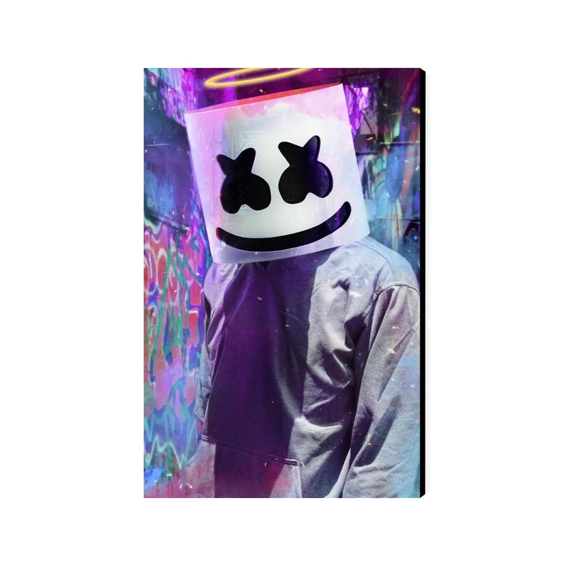 تابلو شاسی عرش مدل فانتزی ماسک پسرونه نئون شبرنگ کد As2091