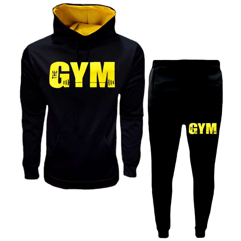 ست هودی و شلوار ورزشی مردانه مدل MSTGYMB K120