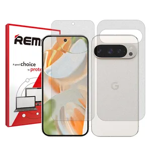 Remax Resistant model matte screen protector suitable for the Google Pixel 9 Pro mobile phone along with the back protector