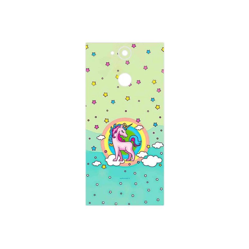 برچسب پوششی ماهوت مدل Rainbow unicorn adventure مناسب برای گوشی موبایل سونی Xperia XA2