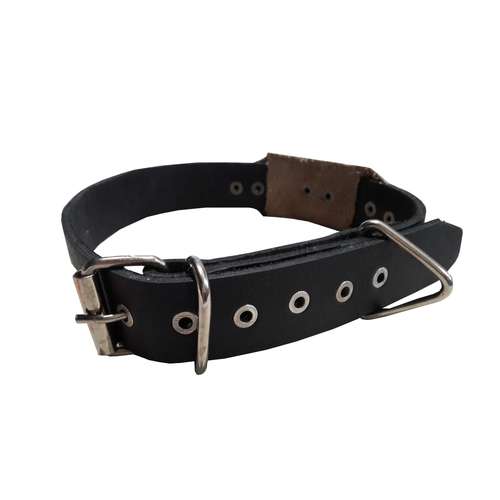 قلاده گردنی سگ مدل چرم کمره دار کد 1-7 