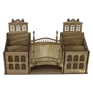 جامدادی رومیزی  رانزو گالری مدل ساختمان کلاسیک کد 0107