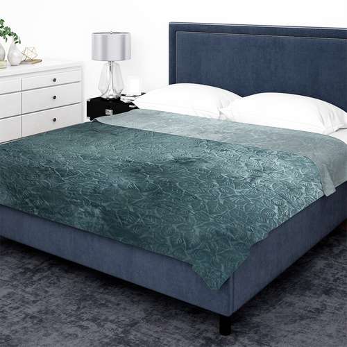 پتو مسافرتی شاران هوم مدل مخملی طرح برگ سایز 220×230 سانتی متر