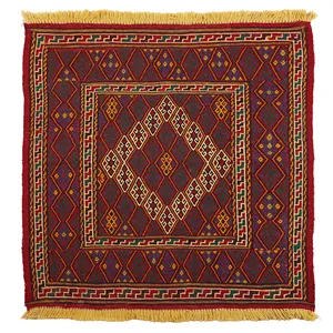 گلیم دستبافت یک متری مدل کردی کد 1409412