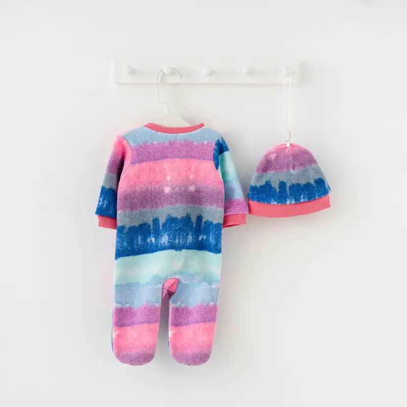 ست سرهمی و کلاه نوزادی ایندیگو مدل 2960171 رنگ سرمه ای