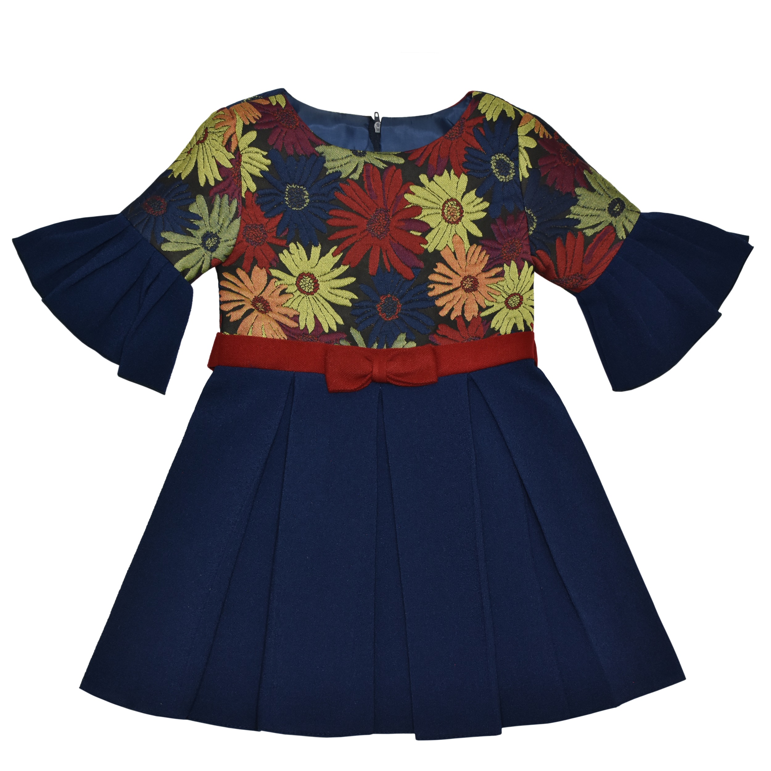 پیراهن دخترانه مدل گل داوودي