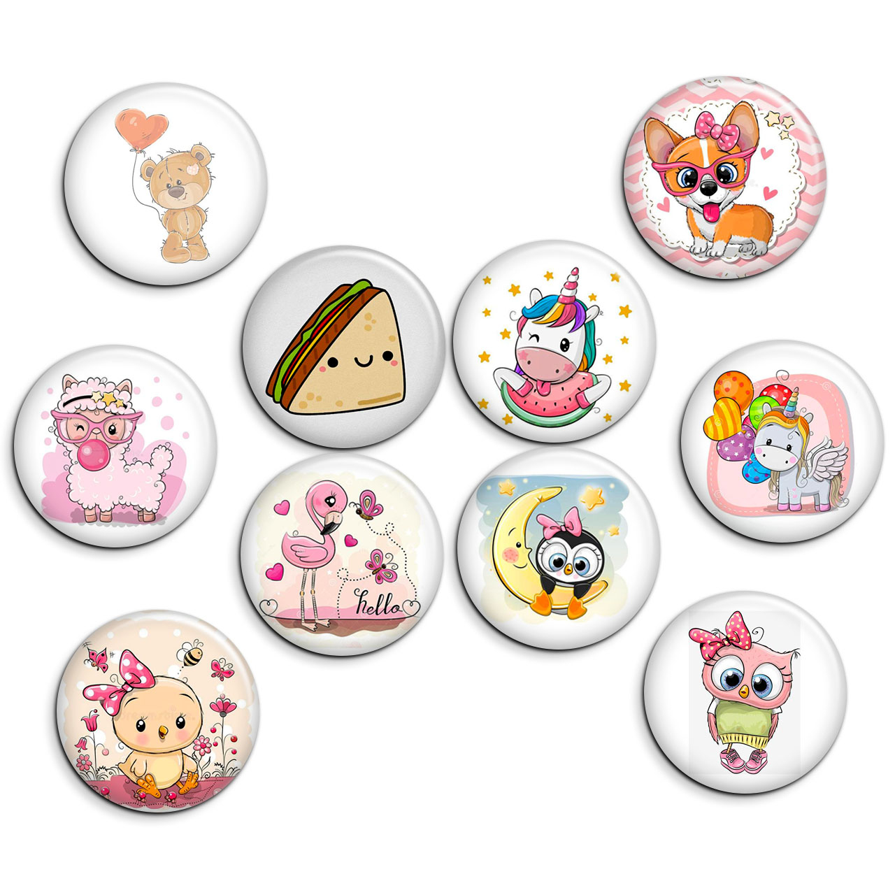 پیکسل پرمانه طرح cute کد pmg.5351 مجموعه 10 عددی