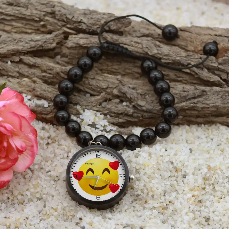 ساعت مچی عقربه ای ناکسیگو مدل ایموجی کد BF12979