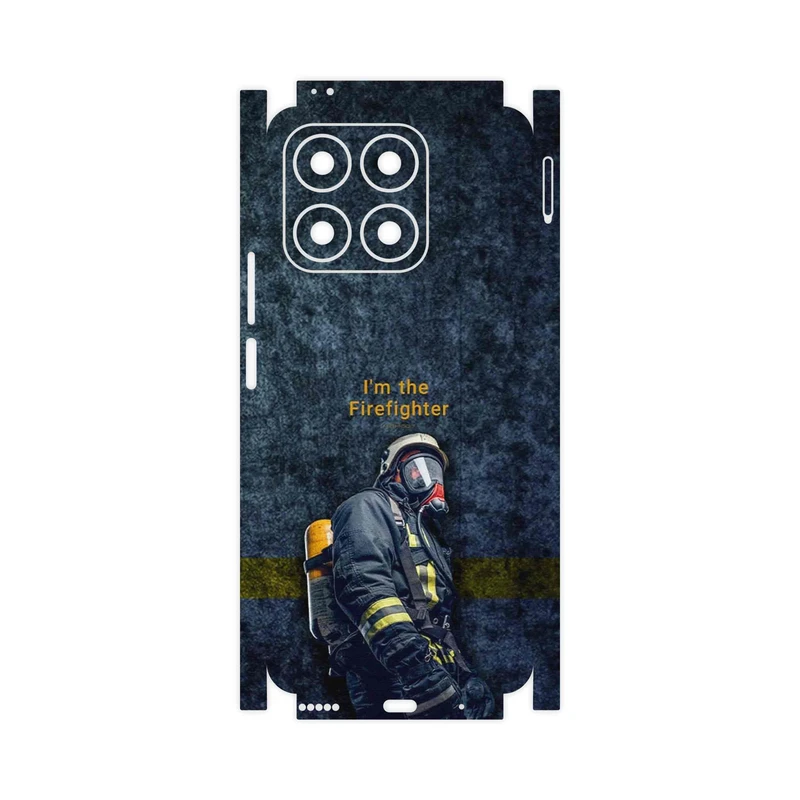برچسب پوششی ماهوت مدل Firefighter-FullSkin مناسب برای گوشی موبایل آنر X8a