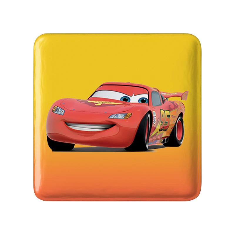 مگنت خندالو طرح ماشین ها (Cars) مدل مربعی کد 36533