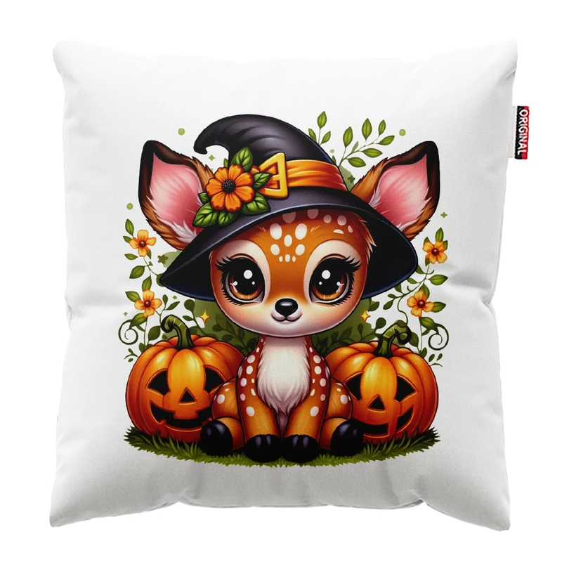 کوسن پاد آفرین مدل پاییز طرح آهو کد PK401962 سایز 40*40 سانتی متر