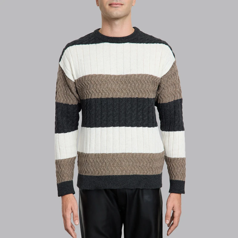 پلیور یقه گرد مردانه ترندیول مدل 839240260