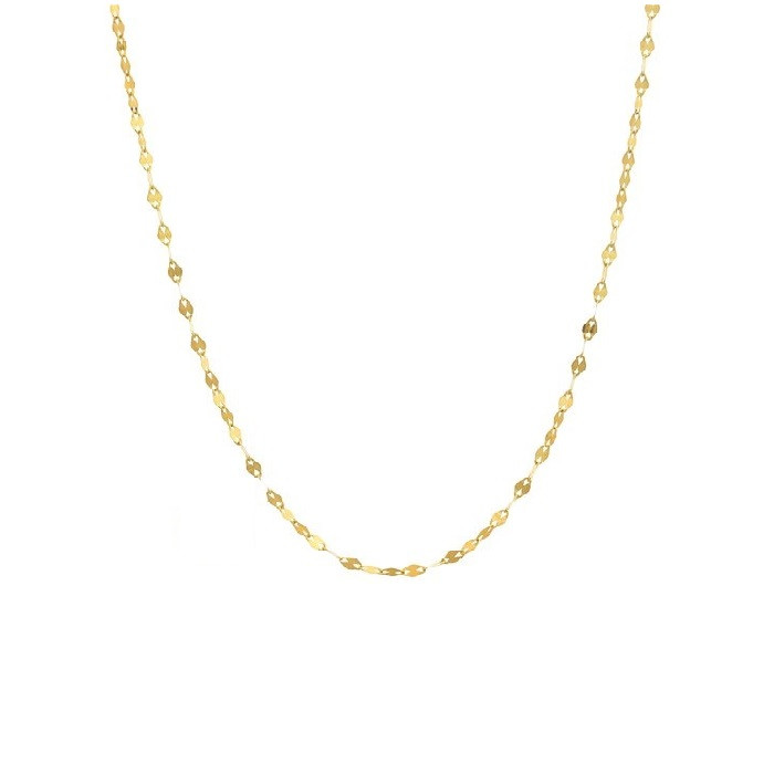 زنجیر طلا 18 عیار زنانه میو گلد طرح پولکی مدل NC1217