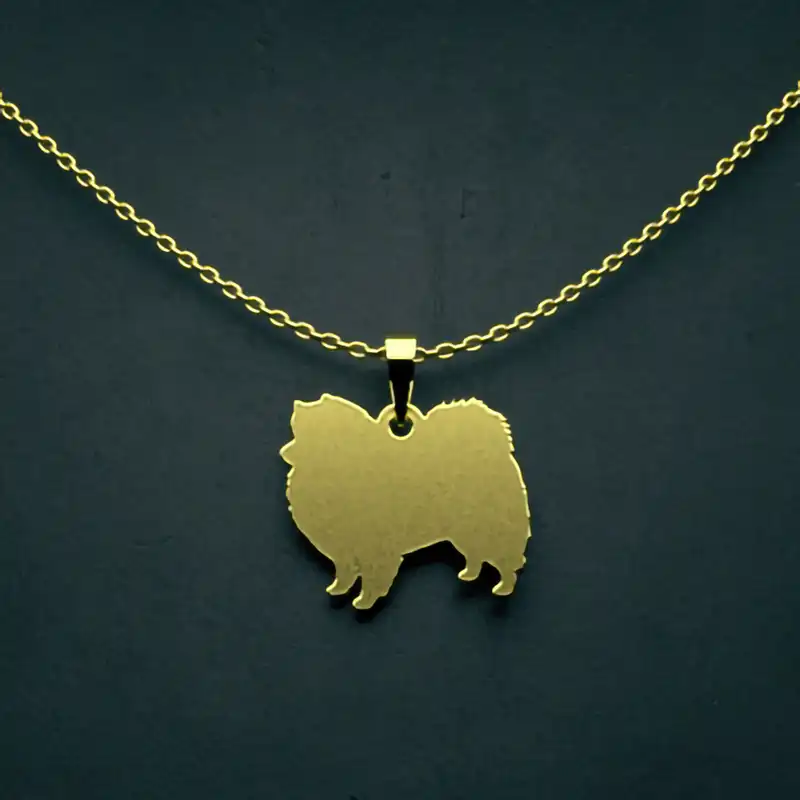 گردنبند طلا 18 عیار زنانه مدوپد مدل سگ کد J3-1-1181