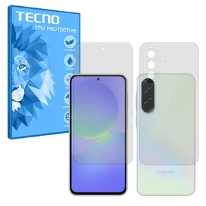Tecno Resistant model transparent screen protector suitable for Samsung Galaxy A26 mobile phone along with the back of the phone