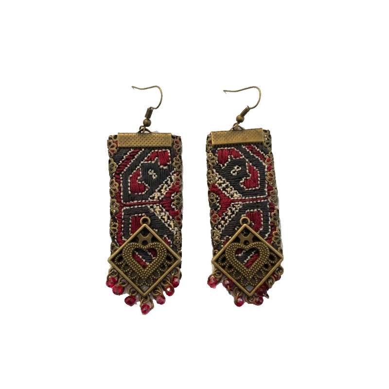 گوشواره سوزن دوزی کد B90