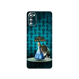 MAHOOT Alice in Wonderland Cover Sticker for Motorola Moto E32s