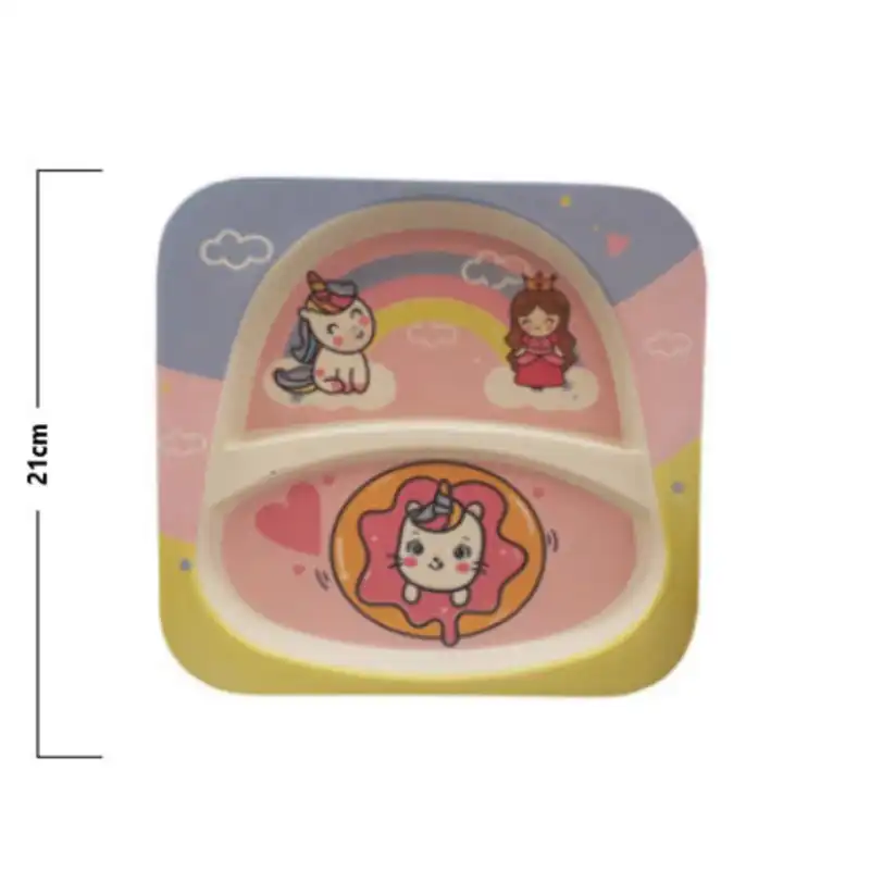 بشقاب کودک مدل یونیکورن کد B107