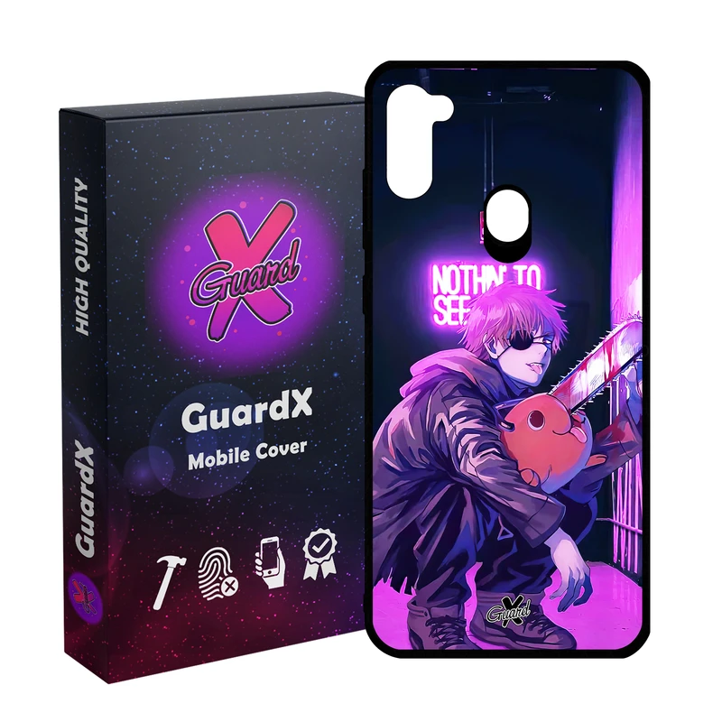 کاور گارد ایکس طرح Chainsaw Man Anime مدل Glass10625 مناسب برای گوشی موبایل سامسونگ Galaxy A11/M11
