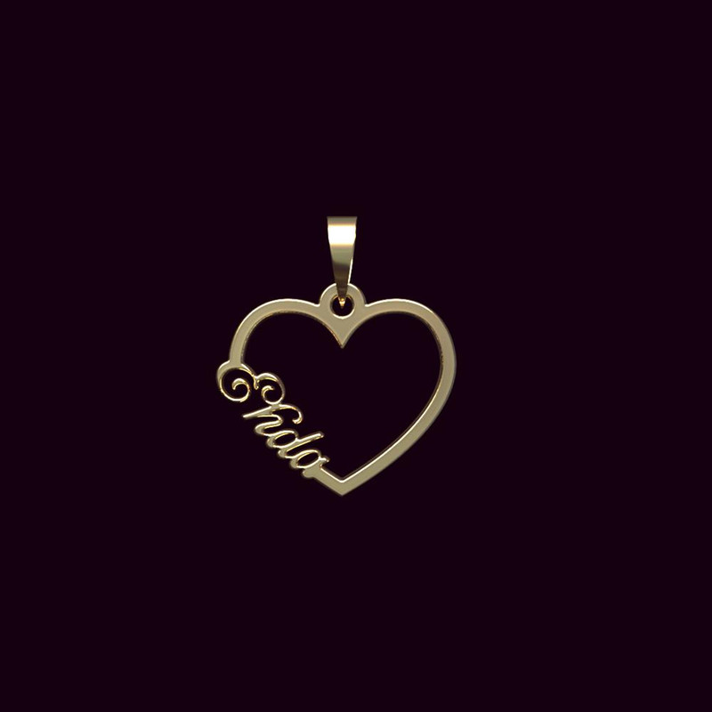 آویز گردنبند طلا 18 عیار زنانه مدوپد مدل اسم اهدا ehda کد PB1-10331