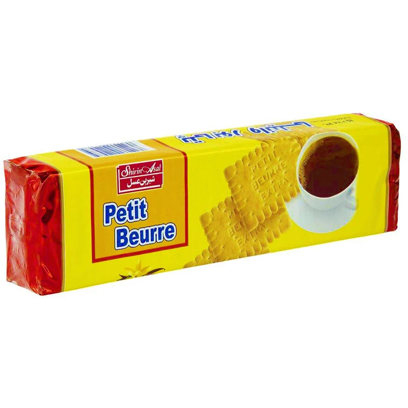 بیسکویت پتی بور وانیلی شیرین عسل - 125 گرم بسته 18 عددی