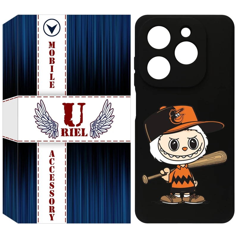 کاور یوریل قاب مدل KSH کد 128 طرح عروسک لبوبو مناسب برای گوشی موبایل تکنو Spark 20 / Spark Go 2024