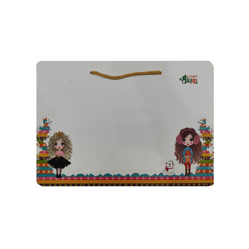 تخته وایت برد رویش مدل m.d.f طرح دخترها کد 007 سایز 24x34 سانتی متر