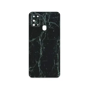 MAHOOT  Graphite-Green-Marble Cover Sticker for Samsung Galaxy M31