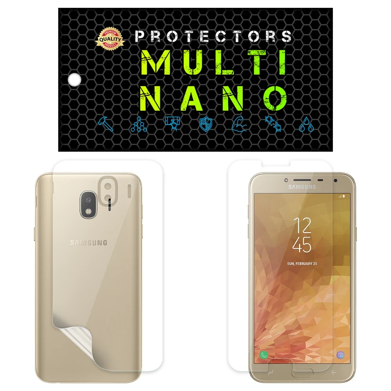 محافظ صفحه نمایش مولتی نانو مدل X-SFT مناسب برای گوشی موبایل سامسونگ Galaxy J4 به همراه محافظ پشت