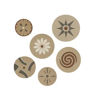 بشقاب دیوارکوب سفالی کد 93 مجموعه 6 عددی