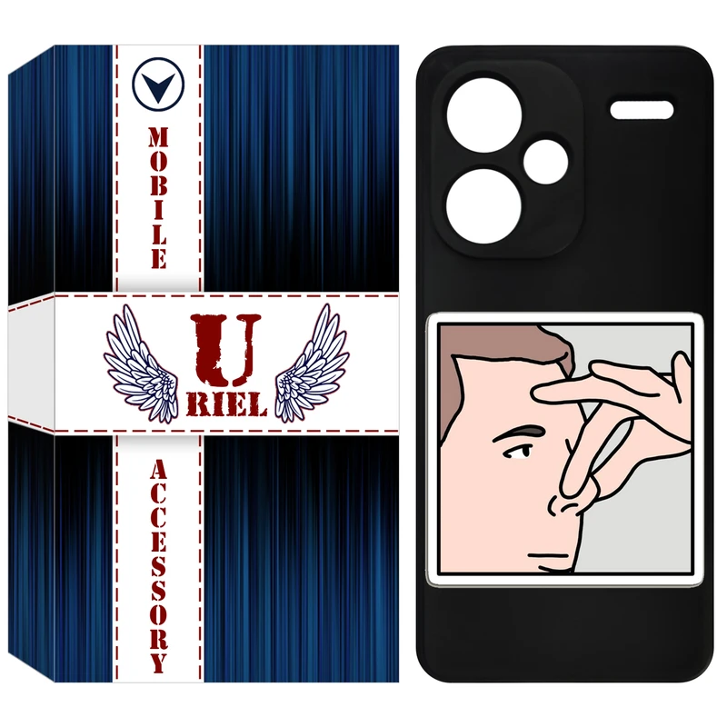 کاور یوریل قاب مدل KSH کد 87 طرح دماغ مناسب برای گوشی موبایل شیائومی Redmi Note 13 Pro Plus