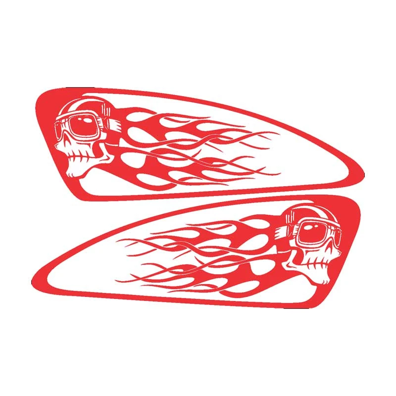 برچسب باک موتورسیکلت لندمون طرح اسکلت کد SM001 R بسته دو عددی