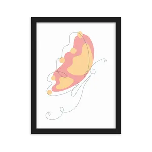 Minimal Wall Art Butterfly Design Code 2806