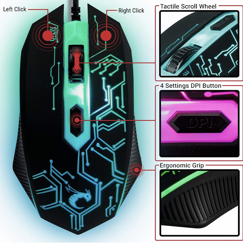 ست گیمینگ اورزلی مدل RX 250 RGB 3