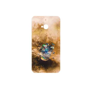 MAHOOT Collage of surreal Portrait of Men Cover Sticker for HTC One M7