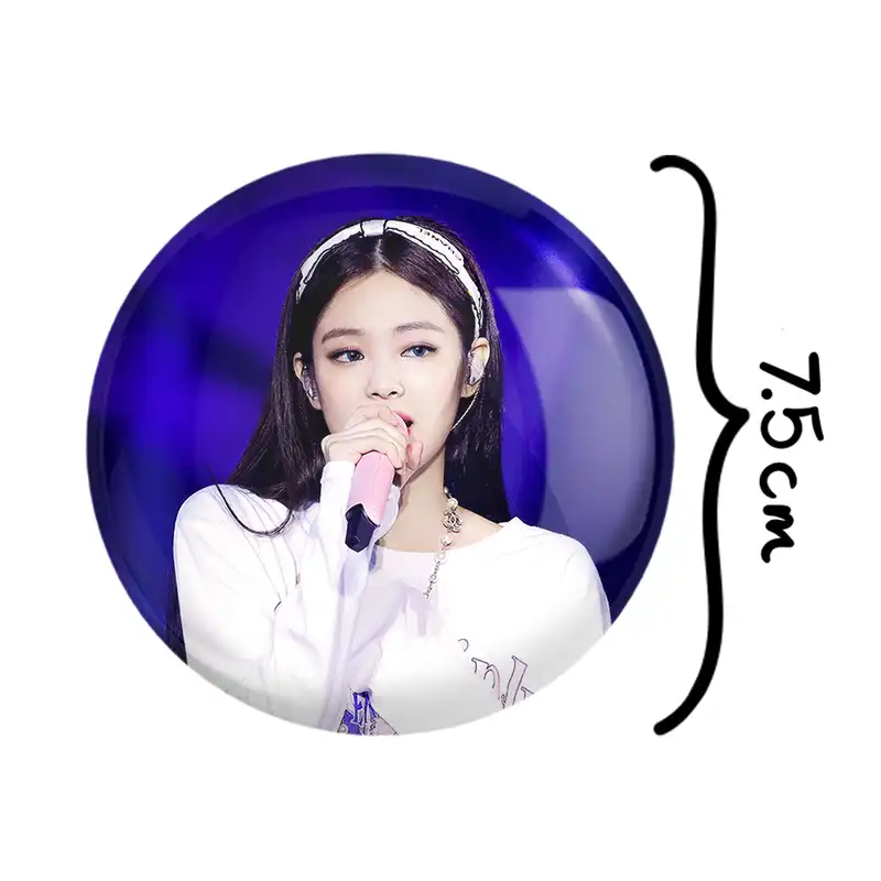 آینه جیبی خندالو طرح جنی بلک پینک Black Pink مدل تاشو کد 14055